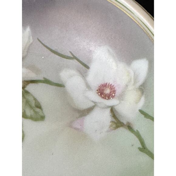 (5) RS Reinhold Schlegelmilch Germany hand painted floral bowls gold rim 5" - Picture 6 of 8